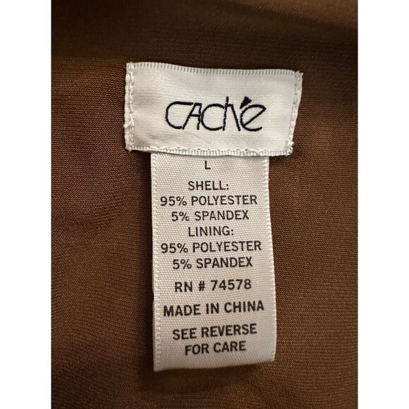 Vintage Cache Knee Length Animal Print Knee Length Dress Size Large - Picture 3 of 8